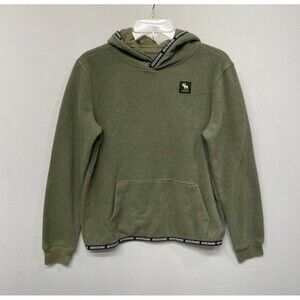 Abercrombie Kids Pullover Hoodie Sweatshirt Size 13/14 Olive Green B327 -28